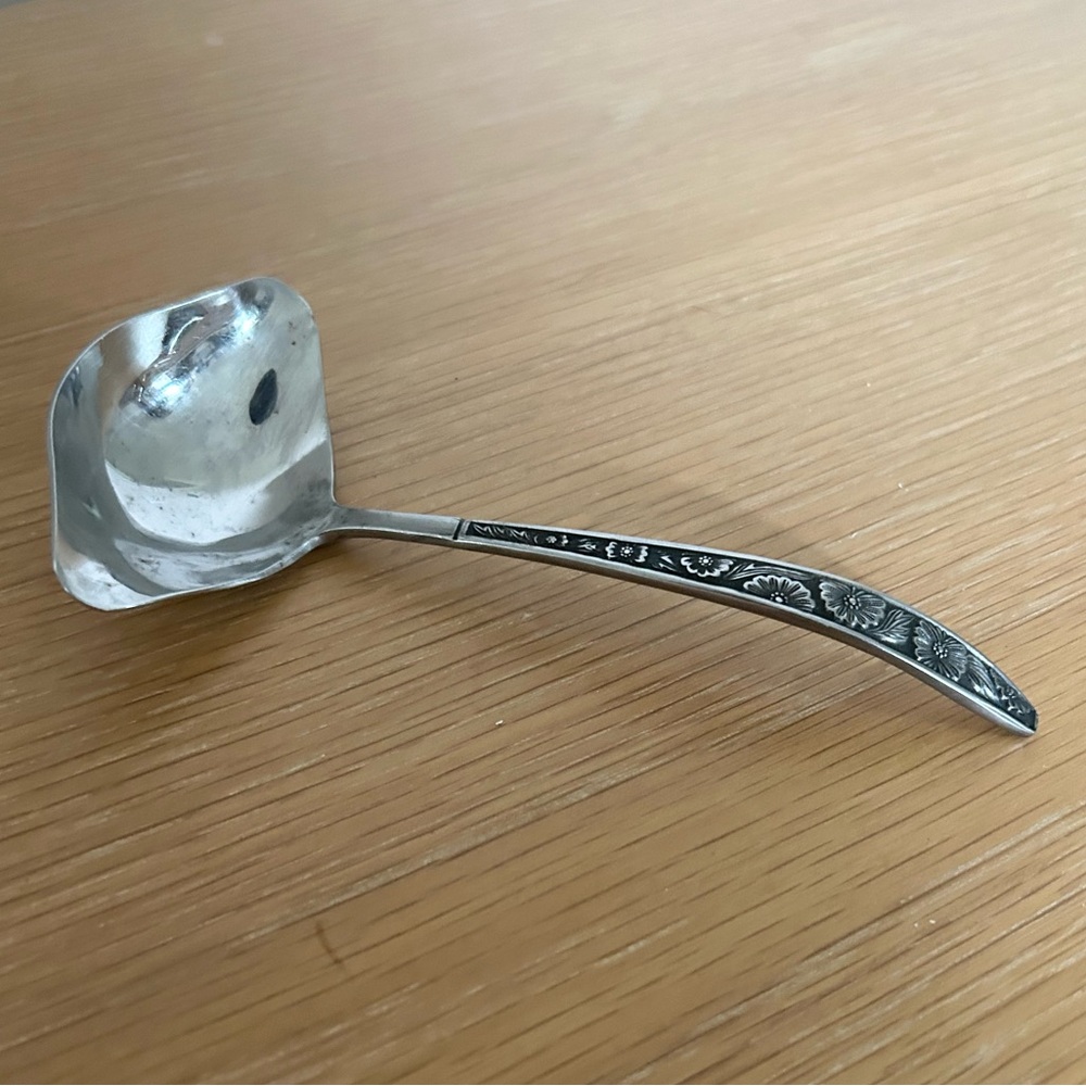 NEVER USED VTG Spring Bouquet Stainless Steel Ladle